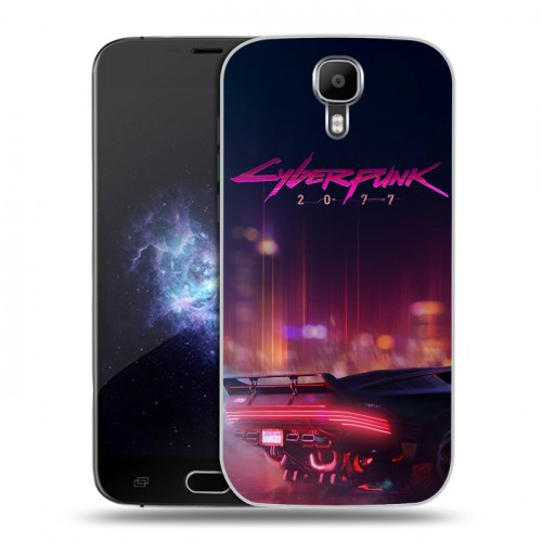 Дизайнерский пластиковый чехол для Doogee X9 Pro Cyberpunk 2077