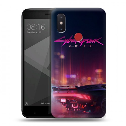 Дизайнерский пластиковый чехол для Xiaomi Mi8 SE Cyberpunk 2077