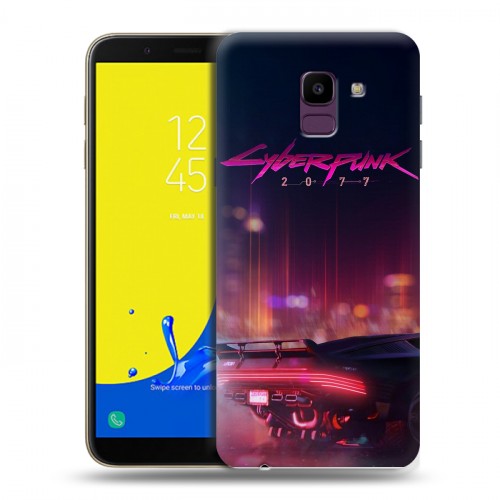 Дизайнерский пластиковый чехол для Samsung Galaxy J6 Cyberpunk 2077