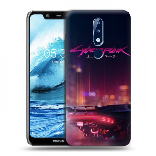 Дизайнерский силиконовый чехол для Nokia 5.1 Plus Cyberpunk 2077