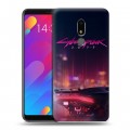 Дизайнерский пластиковый чехол для Meizu M8 Lite Cyberpunk 2077