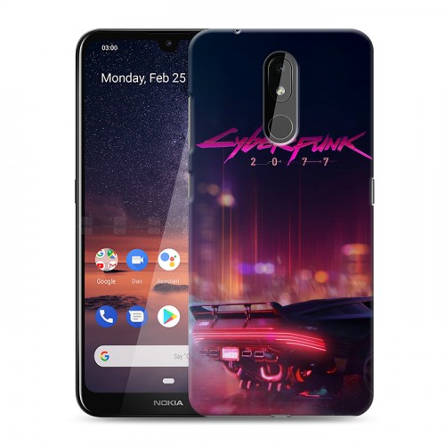 Дизайнерский силиконовый чехол для Nokia 3.2 Cyberpunk 2077