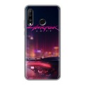 Дизайнерский силиконовый с усиленными углами чехол для Huawei P30 Lite Cyberpunk 2077