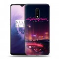 Дизайнерский пластиковый чехол для OnePlus 7 Cyberpunk 2077