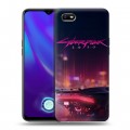 Дизайнерский силиконовый с усиленными углами чехол для OPPO A1k Cyberpunk 2077