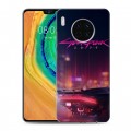 Дизайнерский пластиковый чехол для Huawei Mate 30 Cyberpunk 2077