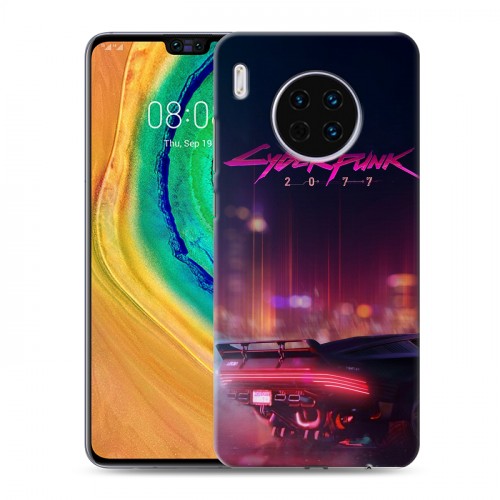 Дизайнерский пластиковый чехол для Huawei Mate 30 Cyberpunk 2077