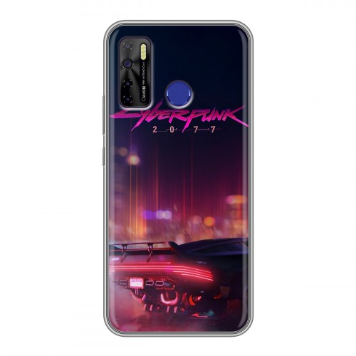 Дизайнерский силиконовый чехол для Tecno Camon 15 Cyberpunk 2077