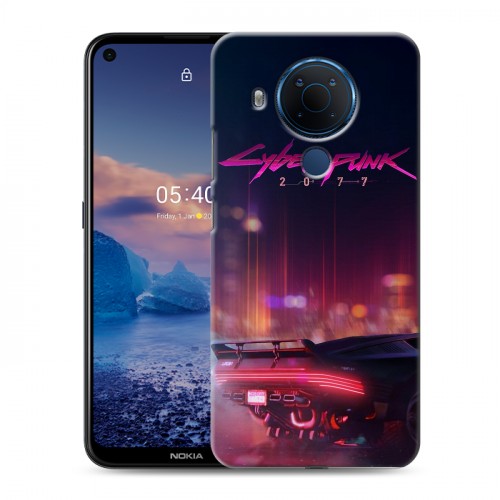 Дизайнерский силиконовый чехол для Nokia 5.4 Cyberpunk 2077