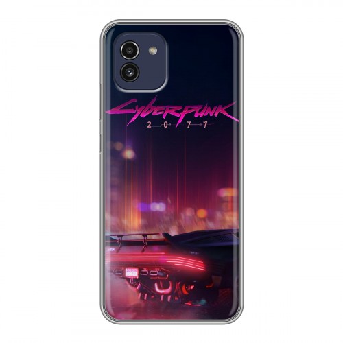 Дизайнерский силиконовый чехол для Samsung Galaxy A03 Cyberpunk 2077