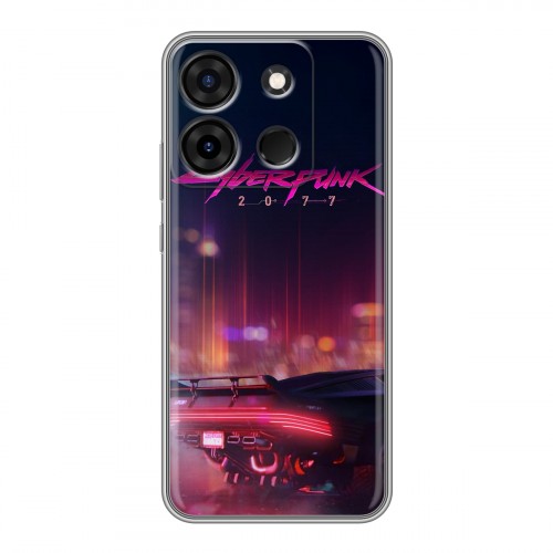 Дизайнерский силиконовый чехол для Infinix Smart 7 Cyberpunk 2077