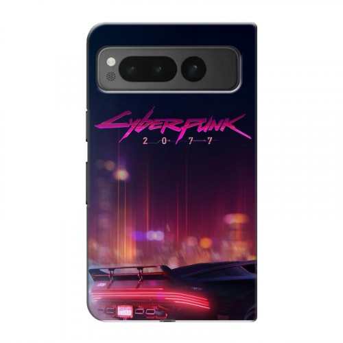 Дизайнерский пластиковый чехол для Google Pixel Fold Cyberpunk 2077