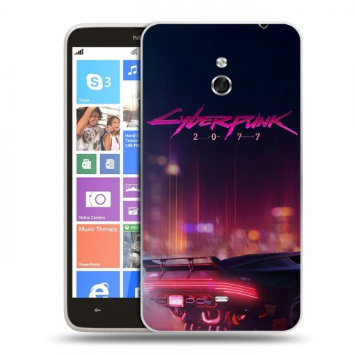 Дизайнерский пластиковый чехол для Nokia Lumia 1320 Cyberpunk 2077