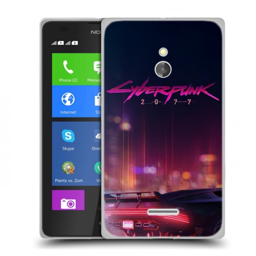 Дизайнерский силиконовый чехол для Nokia XL Cyberpunk 2077