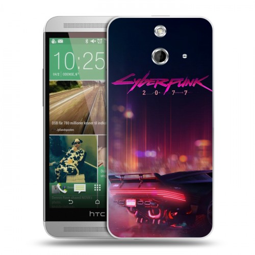 Дизайнерский пластиковый чехол для HTC One E8 Cyberpunk 2077