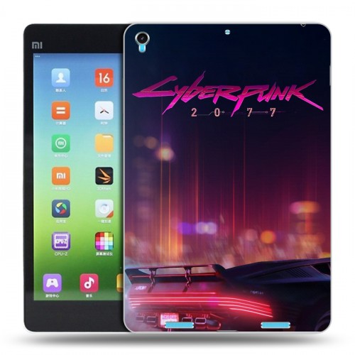 Дизайнерский силиконовый чехол для Xiaomi MiPad Cyberpunk 2077