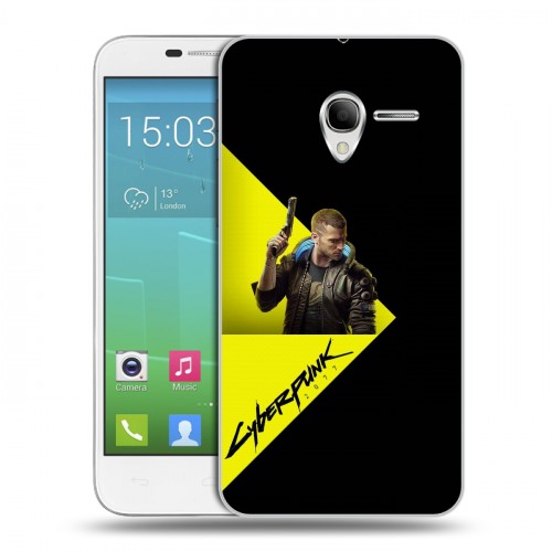 Дизайнерский силиконовый чехол для Alcatel One Touch POP 3 5 Cyberpunk 2077