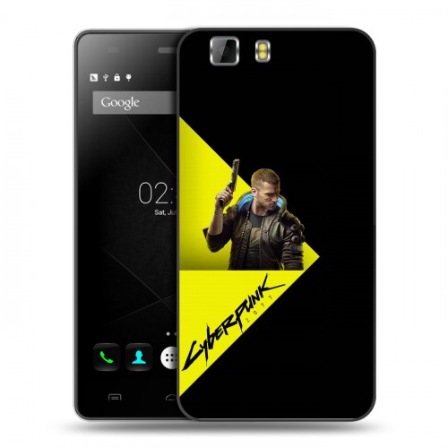 Дизайнерский силиконовый чехол для Doogee X5 Cyberpunk 2077