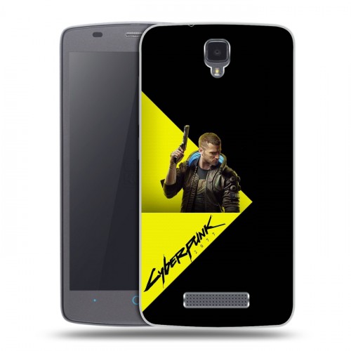 Дизайнерский силиконовый чехол для ZTE Blade L5 Cyberpunk 2077