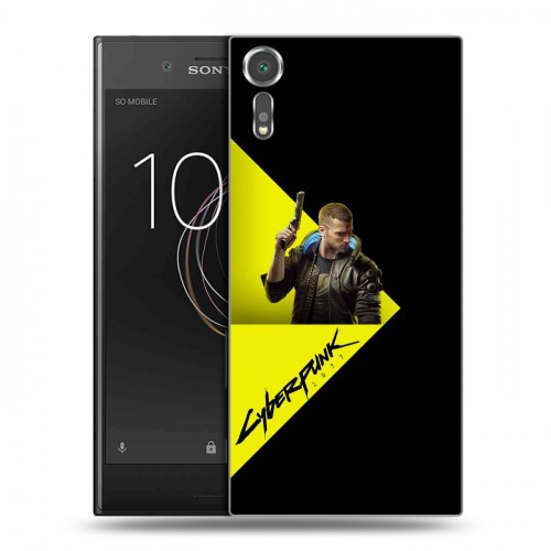 Дизайнерский пластиковый чехол для Sony Xperia XZs Cyberpunk 2077