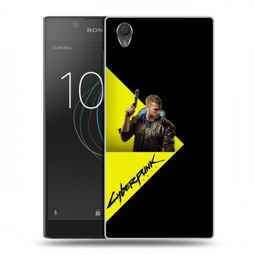 Дизайнерский пластиковый чехол для Sony Xperia L1 Cyberpunk 2077