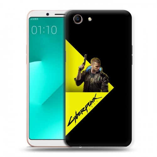 Дизайнерский пластиковый чехол для OPPO A83 Cyberpunk 2077