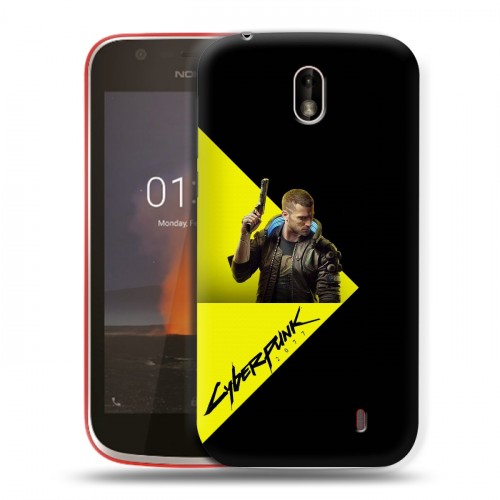 Дизайнерский пластиковый чехол для Nokia 1 Cyberpunk 2077