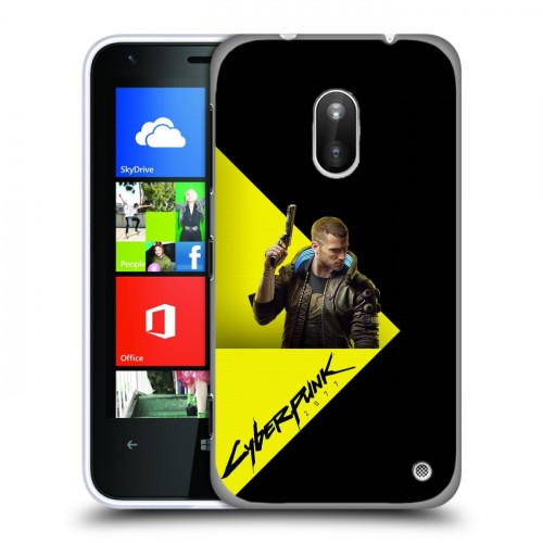 Дизайнерский пластиковый чехол для Nokia Lumia 620 Cyberpunk 2077