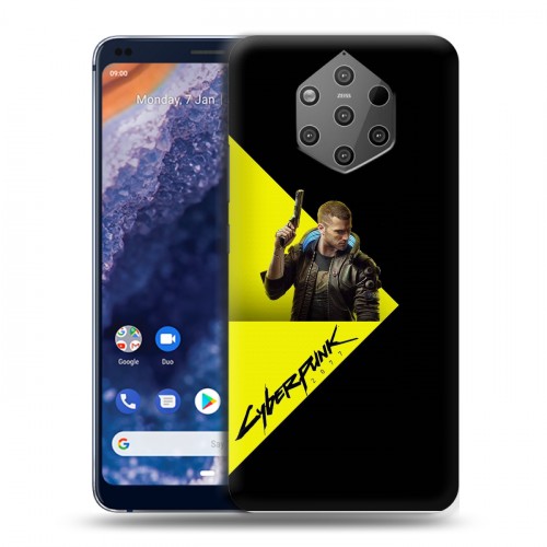 Дизайнерский силиконовый чехол для Nokia 9 PureView Cyberpunk 2077