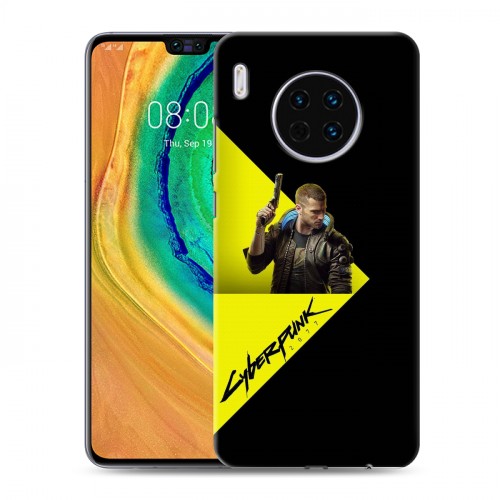 Дизайнерский пластиковый чехол для Huawei Mate 30 Cyberpunk 2077