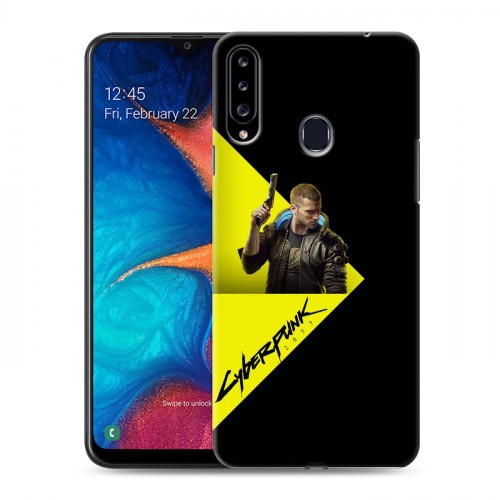 Дизайнерский пластиковый чехол для Samsung Galaxy A20s Cyberpunk 2077