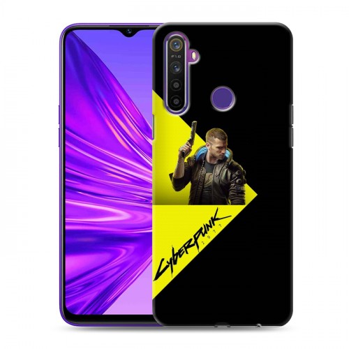 Дизайнерский силиконовый чехол для Realme 5 Cyberpunk 2077