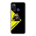 Дизайнерский силиконовый чехол для Tecno Camon 15 Cyberpunk 2077