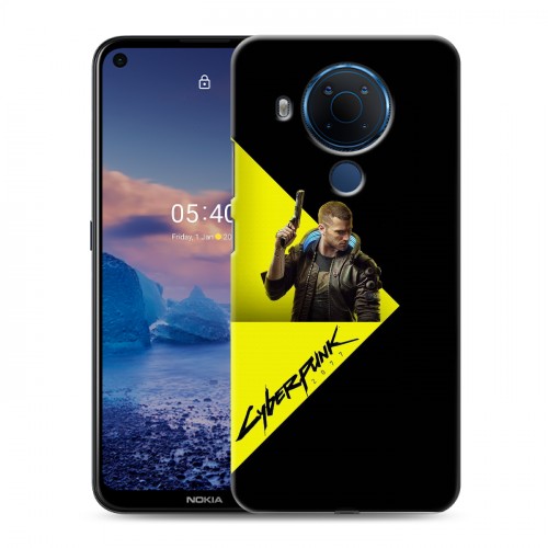 Дизайнерский силиконовый чехол для Nokia 5.4 Cyberpunk 2077