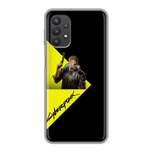 Дизайнерский силиконовый чехол для Samsung Galaxy A32 Cyberpunk 2077