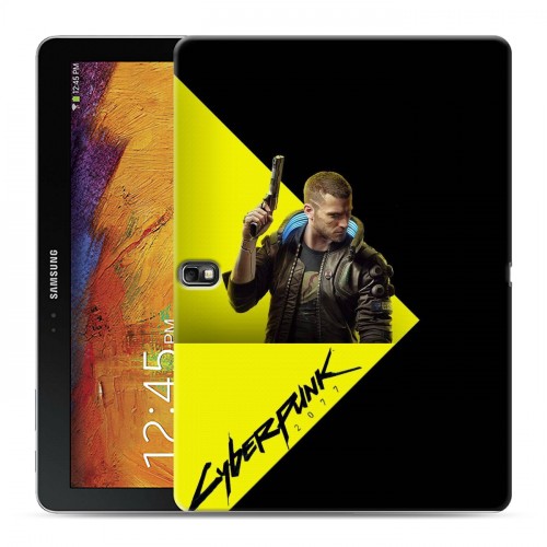 Дизайнерский силиконовый чехол для Samsung Galaxy Note 10.1 2014 editon Cyberpunk 2077