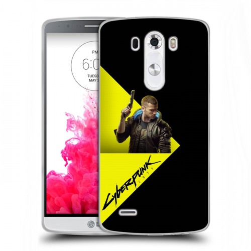 Дизайнерский пластиковый чехол для LG G3 (Dual-LTE) Cyberpunk 2077