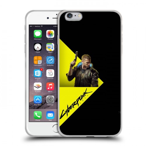 Дизайнерский силиконовый чехол для Iphone 6 Plus/6s Plus Cyberpunk 2077