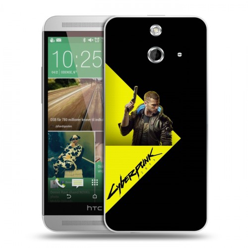 Дизайнерский пластиковый чехол для HTC One E8 Cyberpunk 2077