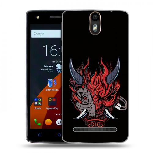 Дизайнерский силиконовый чехол для Wileyfox Storm Cyberpunk 2077