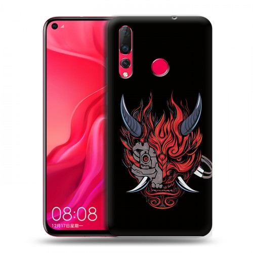 Дизайнерский пластиковый чехол для Huawei Nova 4 Cyberpunk 2077