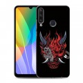 Дизайнерский пластиковый чехол для Huawei Y6p Cyberpunk 2077