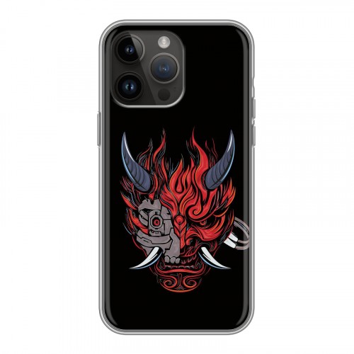 Дизайнерский силиконовый чехол для Iphone 14 Pro Max Cyberpunk 2077