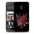 Дизайнерский пластиковый чехол для HTC Desire 700 Cyberpunk 2077