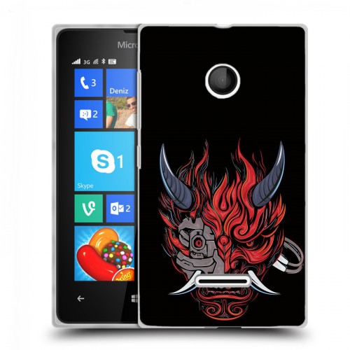 Дизайнерский пластиковый чехол для Microsoft Lumia 435 Cyberpunk 2077