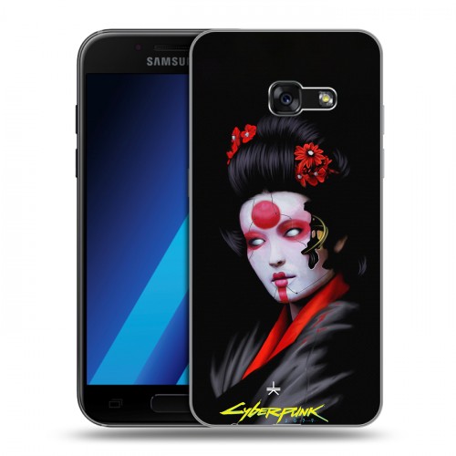 Дизайнерский силиконовый чехол для Samsung Galaxy A7 (2017) Cyberpunk 2077