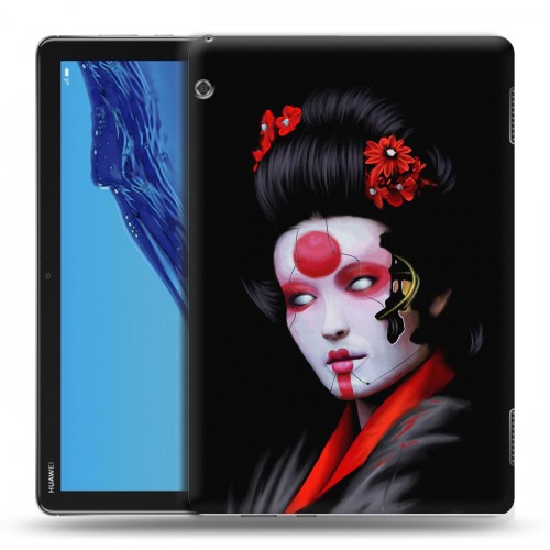 Дизайнерский пластиковый чехол для Huawei MediaPad T5 Cyberpunk 2077