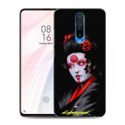 Дизайнерский пластиковый чехол для Xiaomi RedMi K30 Cyberpunk 2077