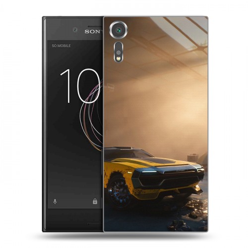 Дизайнерский пластиковый чехол для Sony Xperia XZs Cyberpunk 2077