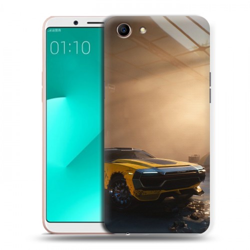 Дизайнерский пластиковый чехол для OPPO A83 Cyberpunk 2077